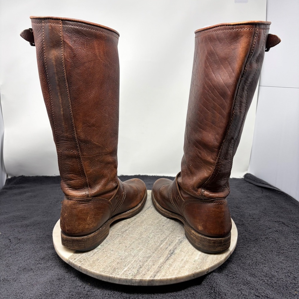 Frye Campus 14L Brown Leather Tall Harness Boots Womens 8.5 B Equestrian Western - Picture 9 of 10